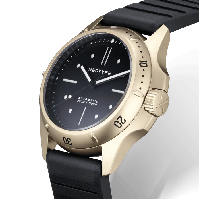 LM01 Type D Steel PVD Gold and Black dial