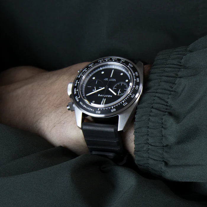 LM02 Type C Steel and Black dial
