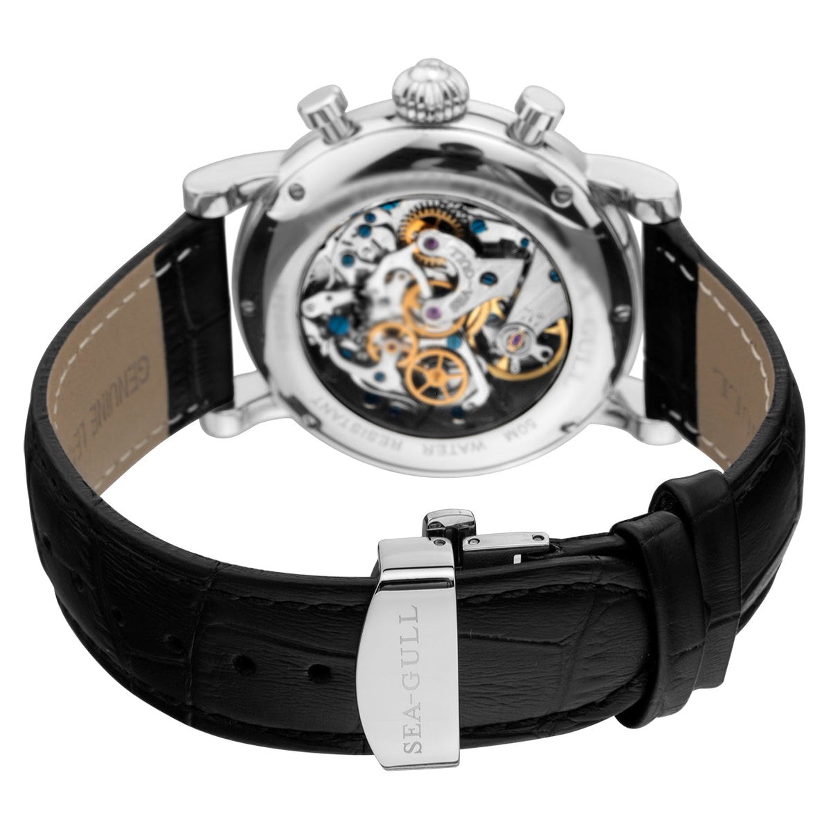 Roue à Colonnes Chronographe Squelette Ajouré 41mm