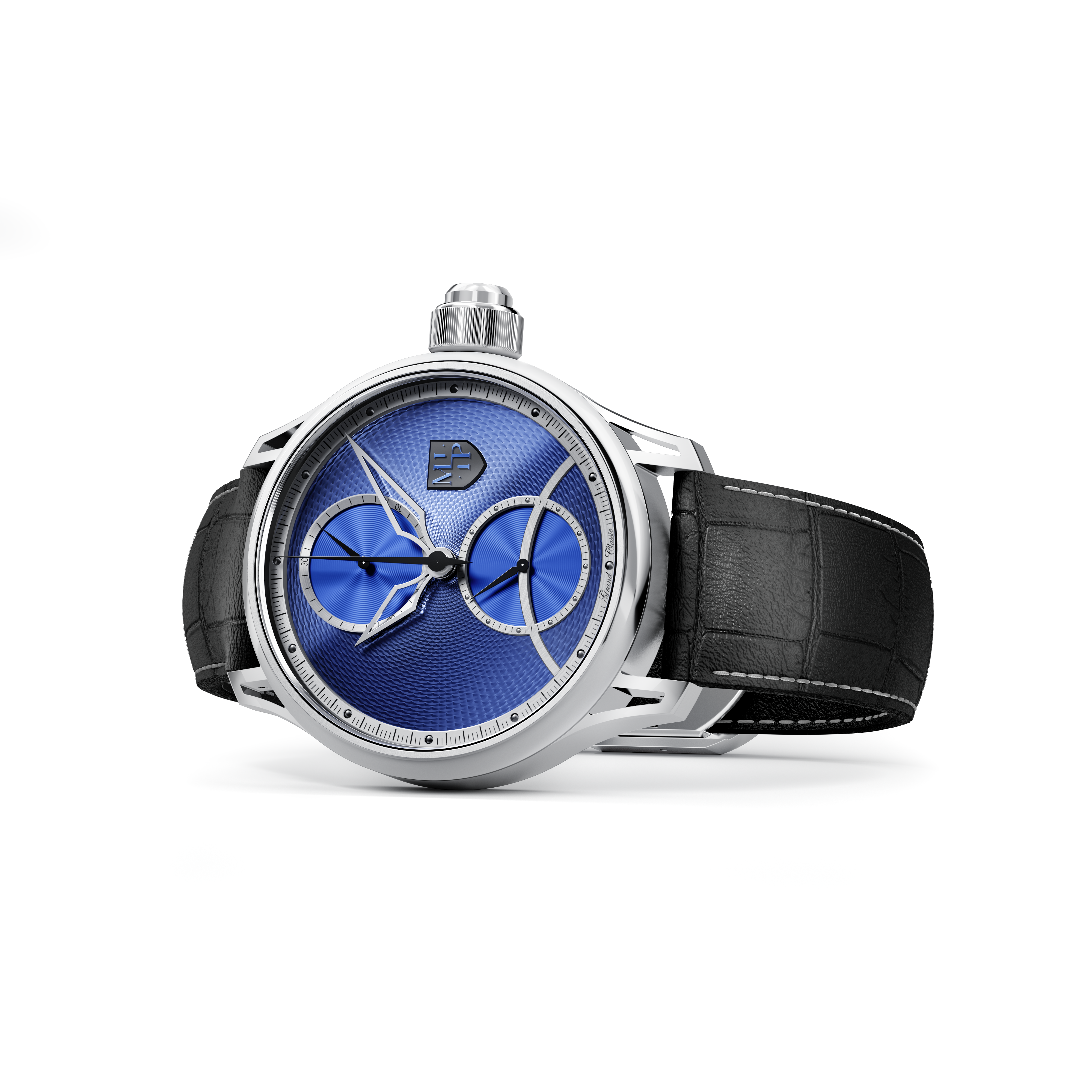 GRAND CLASSIC GOLD - OR BLANC - CADRAN BLEU