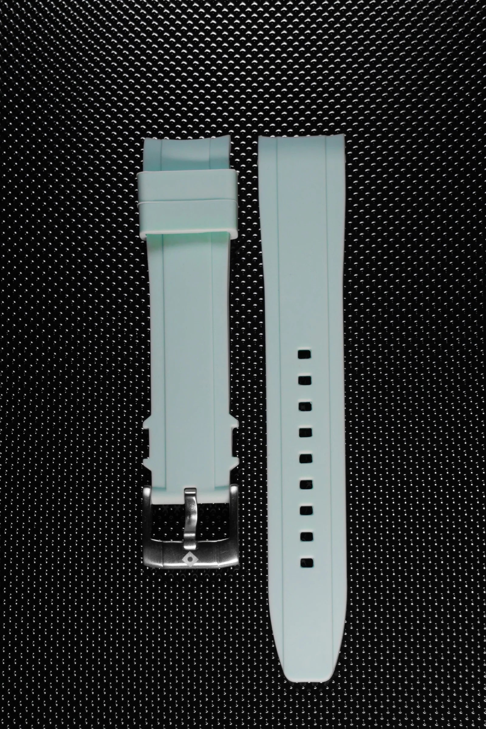 Curved rubber bracelets, pin buckle