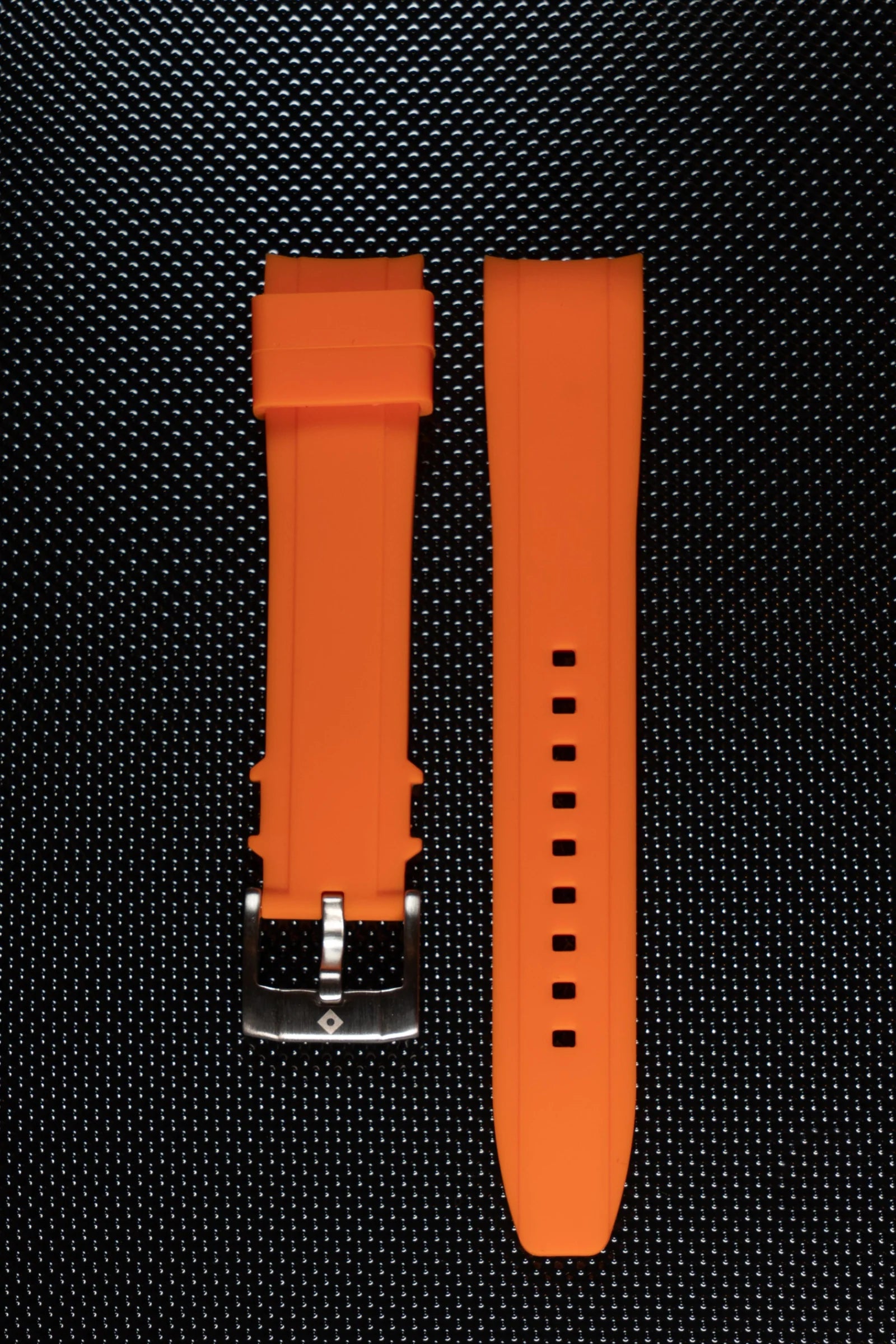 Curved rubber bracelets, pin buckle