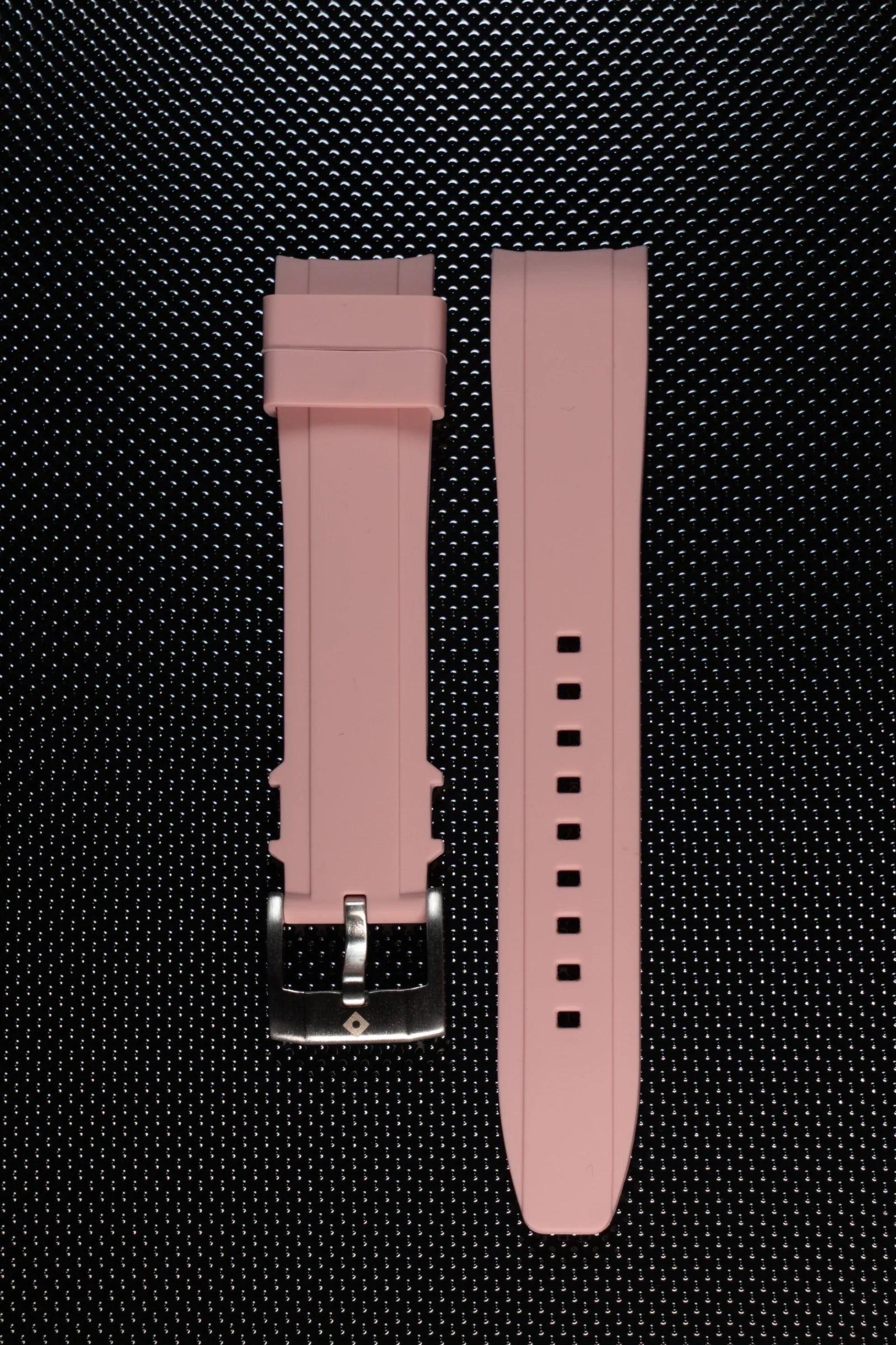 Curved rubber bracelets, pin buckle