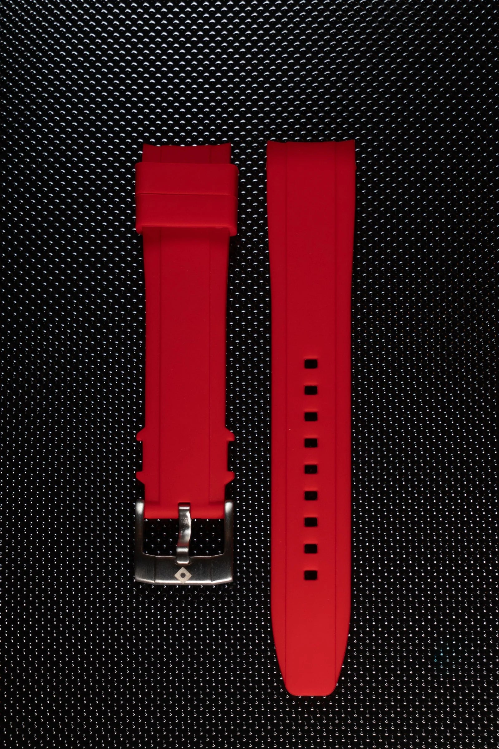 Curved rubber bracelets, pin buckle