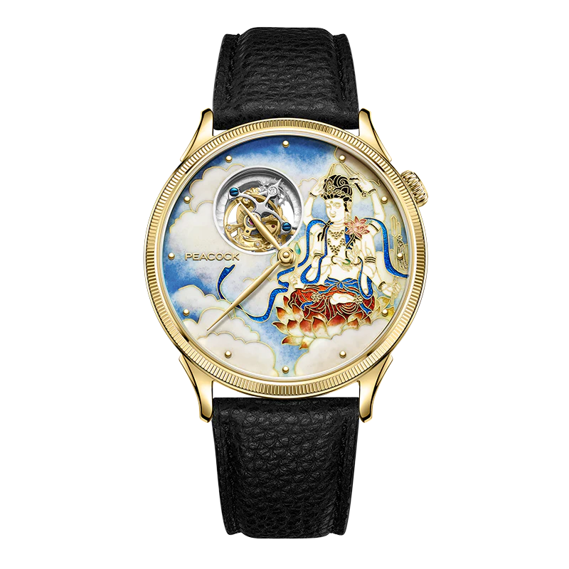 Peacock Peak Maja-chenmo Tourbillon 18K Gold Watch
