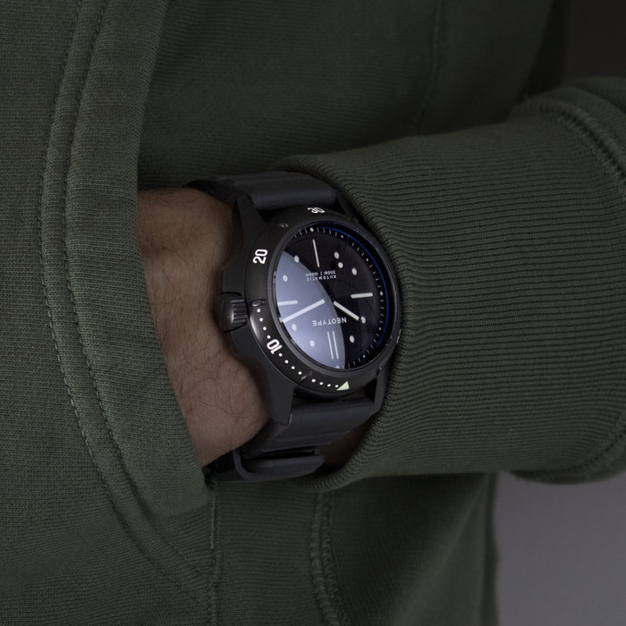 LM01 Type D Black PVD Steel and Black Dial