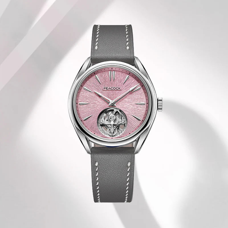 Peacock Divine Craft Hand-Made Micro-Engraved Ultra-Thin Tourbillon Watch