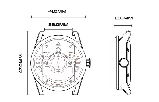 DISC ONE — Mechanical Jump Hour Wristwatch