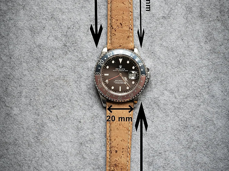Cork watch strap