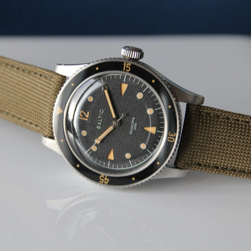 Bracelet de montre toile LARMOR PLAGE vintage green