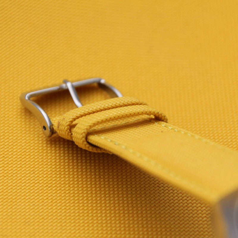 Bracelet de montre toile PORT LOUIS jaune