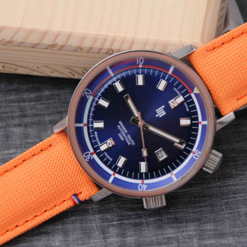 Bracelet de montre toile PORT LOUIS orangeade