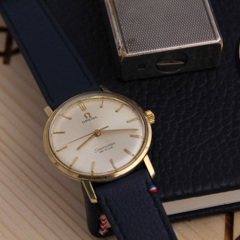 Bracelet de montre cuir SAINT BRIAC navy