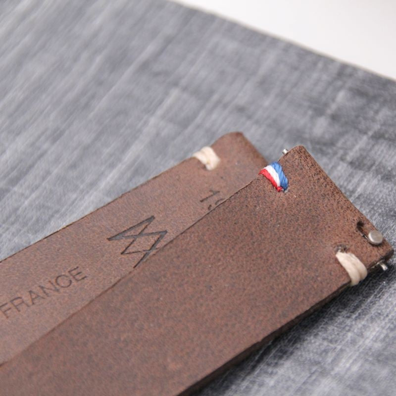 Bracelet de montre cuir BREST marron