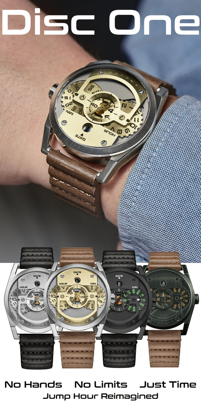 DISC ONE — Mechanical Jump Hour Wristwatch