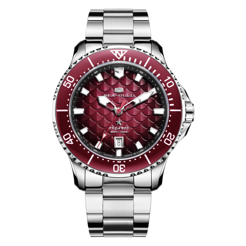 Océan Pro "Rois Dragons des Quatre Mers" Cadran Écailles de Dragon 300m Étanche Plongée 44mm