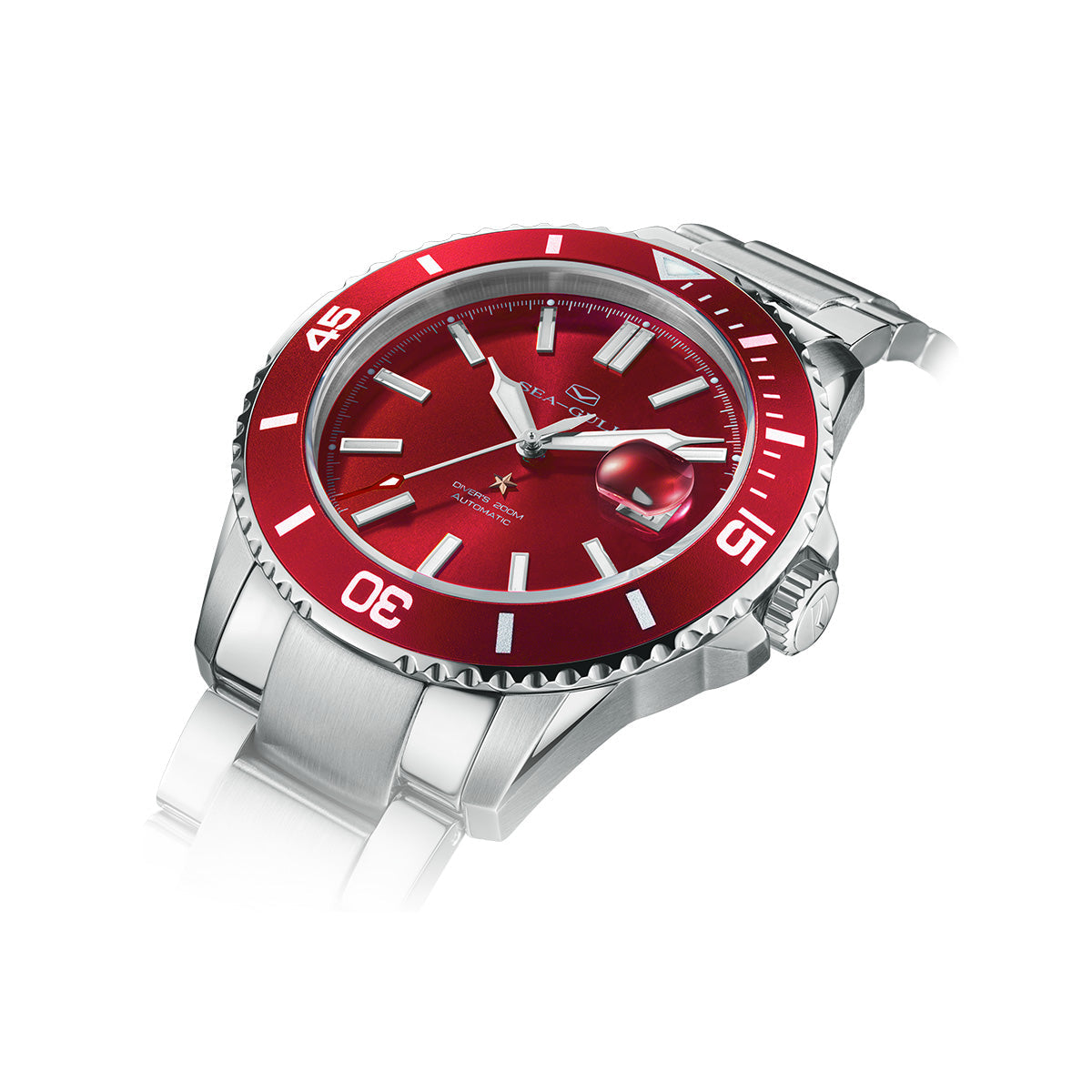 Océan 200m Étanche Fond Gravé Plongée 44mm