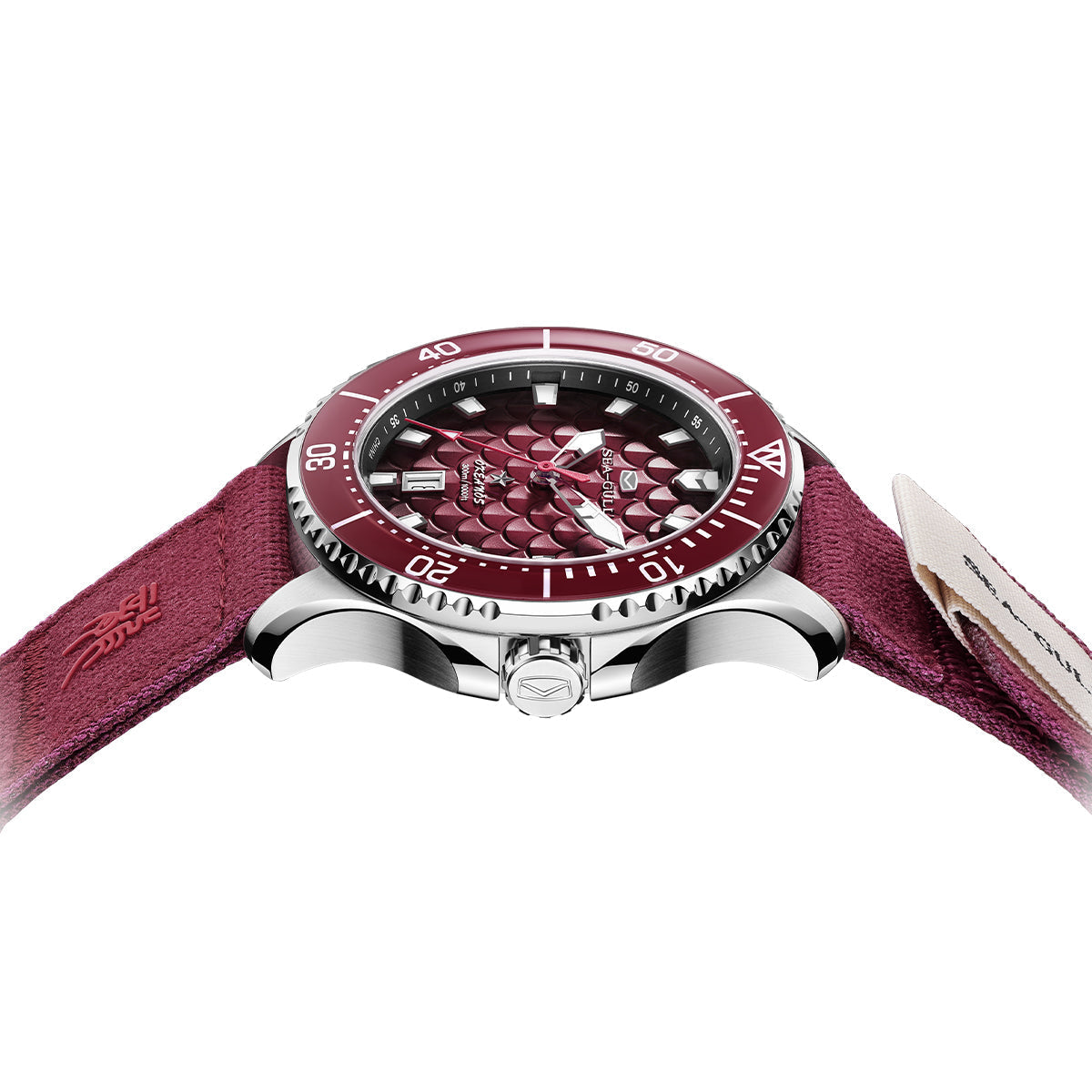 Océan Pro "Rois Dragons des Quatre Mers" Cadran Écailles de Dragon 300m Étanche Plongée 44mm