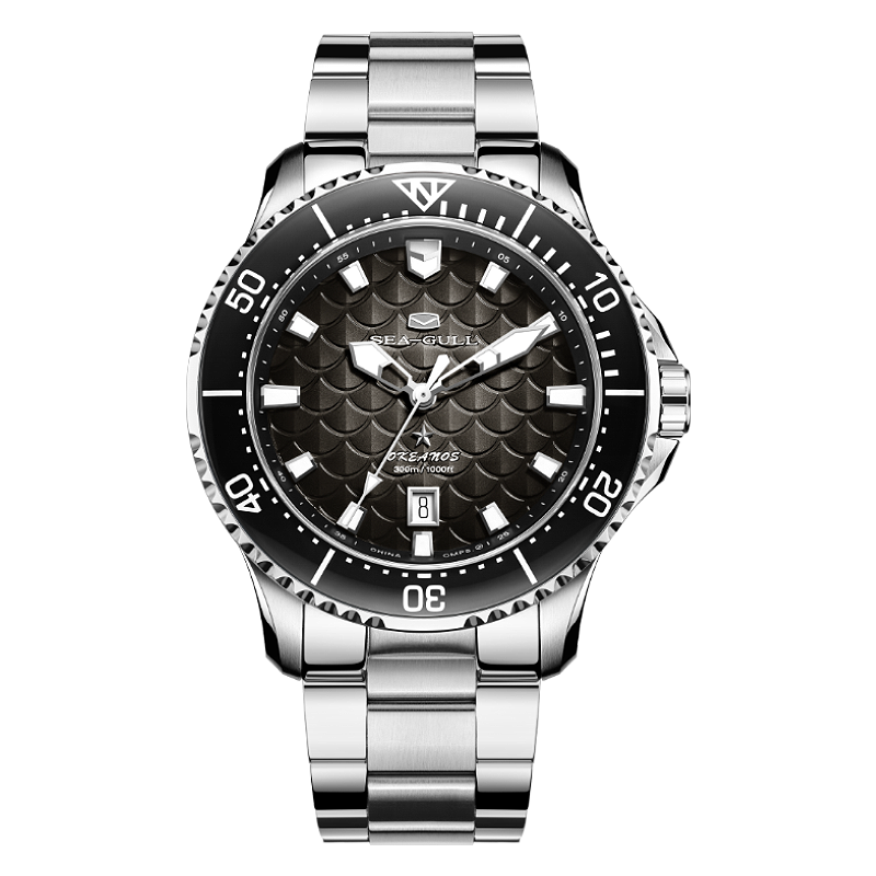 Océan Pro "Rois Dragons des Quatre Mers" Cadran Écailles de Dragon 300m Étanche Plongée 44mm