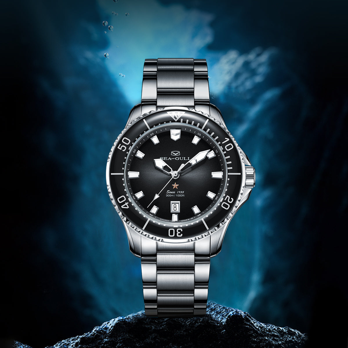 Océan Pro 300m Étanche Plongée 41mm