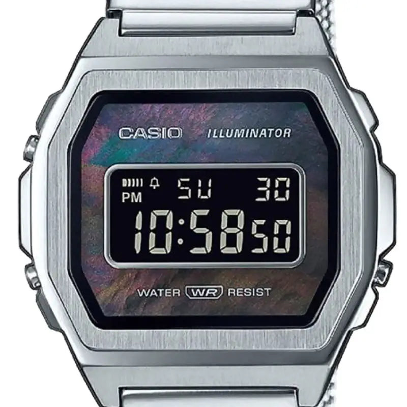 Montre digitale en acier A1000M-1BEF