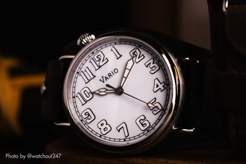 Vario 1918 Pilot White Dial