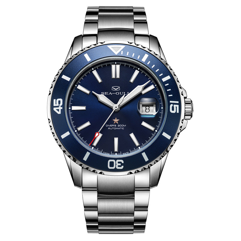 Océan 200m Étanche Date Loupe Plongée 44mm