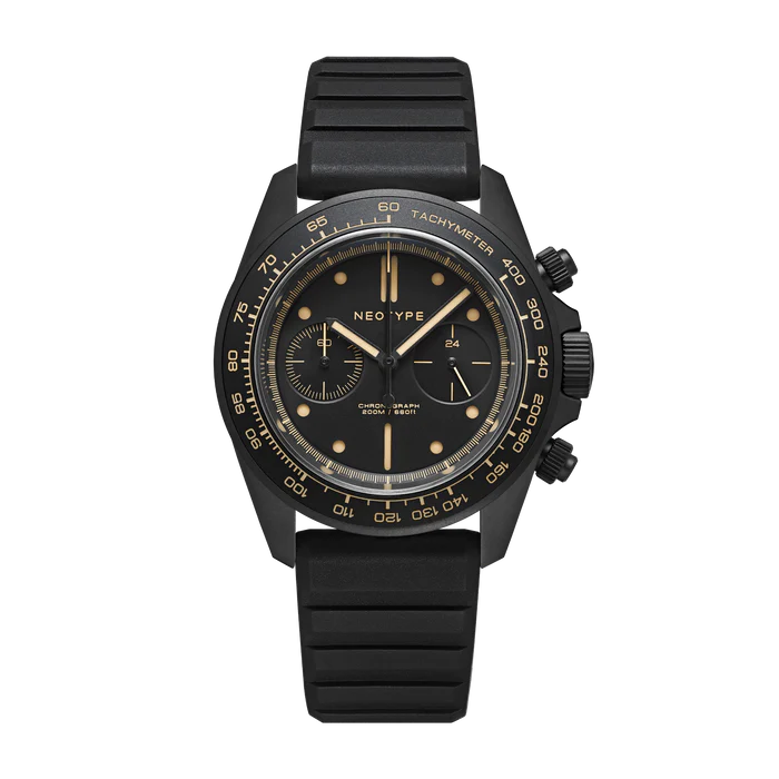 LM02 Type C PVD Noir - Cadran noir + Old Radium