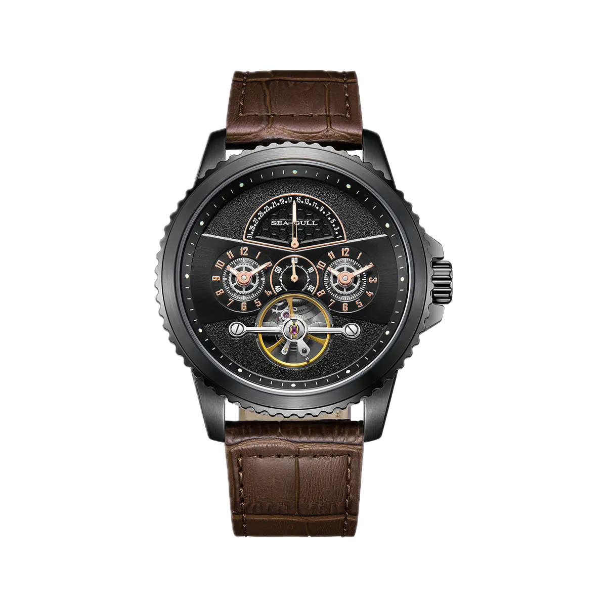 Seagull – Double Fuseau Horaire & Calendrier Rétrograde