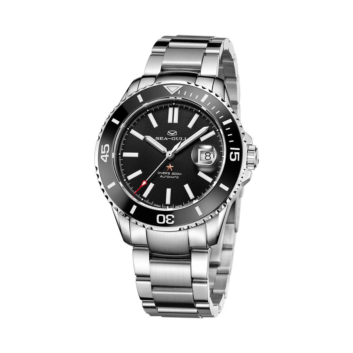 Océan 200m Étanche Céramique Lunette Plongée 44mm