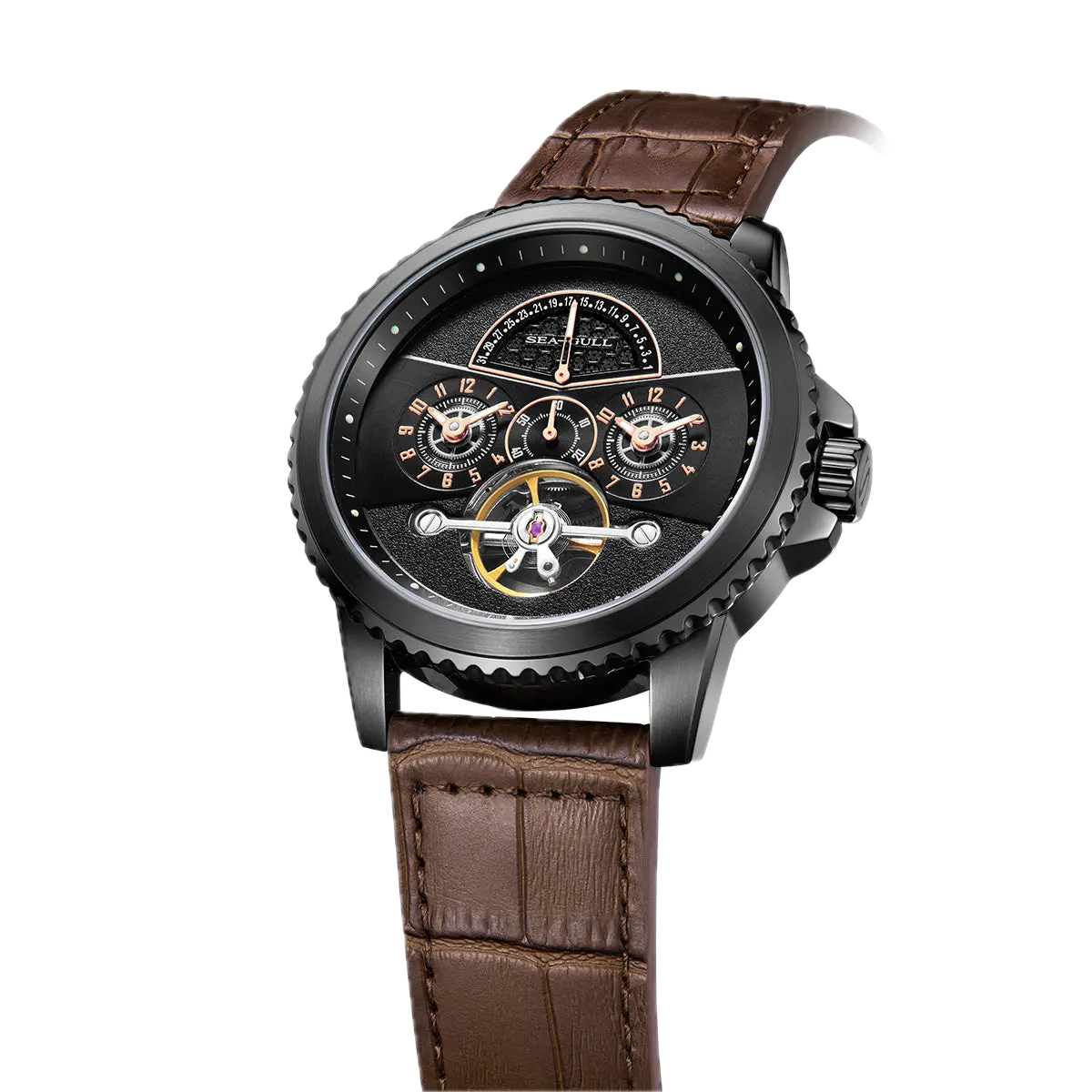 Seagull – Double Fuseau Horaire & Calendrier Rétrograde