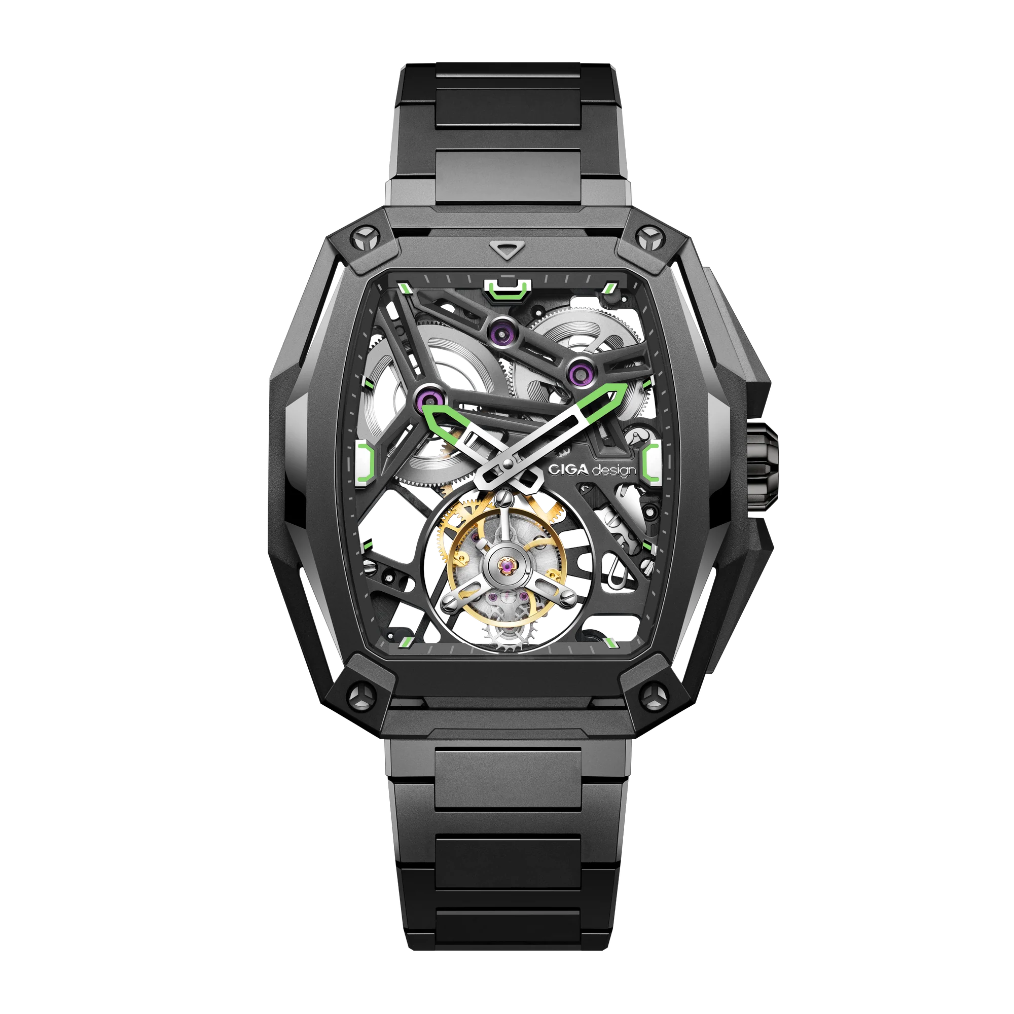 CIGA design Squelette Tourbillon Hunter