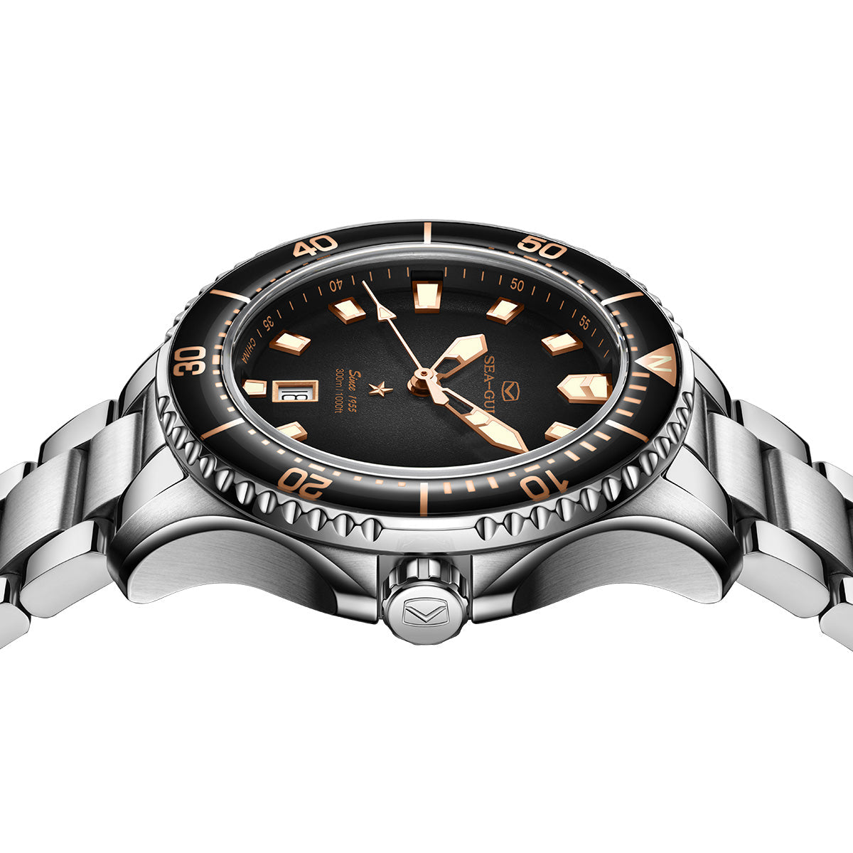 Océan Pro 300m Étanche Plongée 44mm