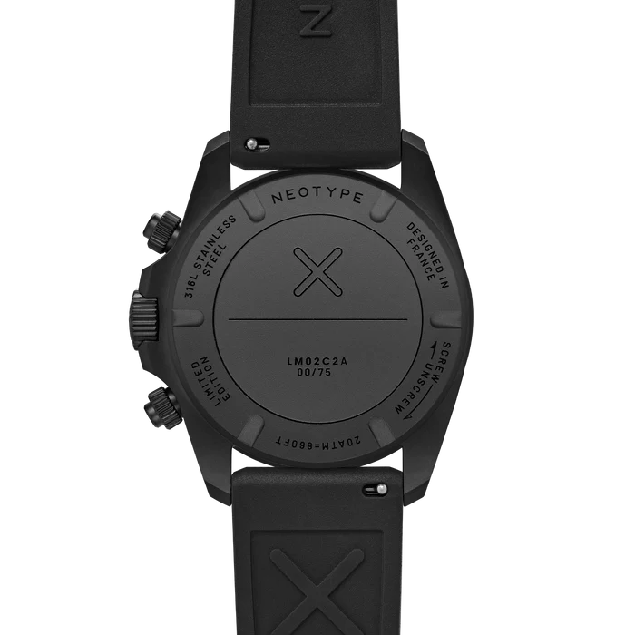 LM02 Type C PVD Noir - Cadran noir + Old Radium