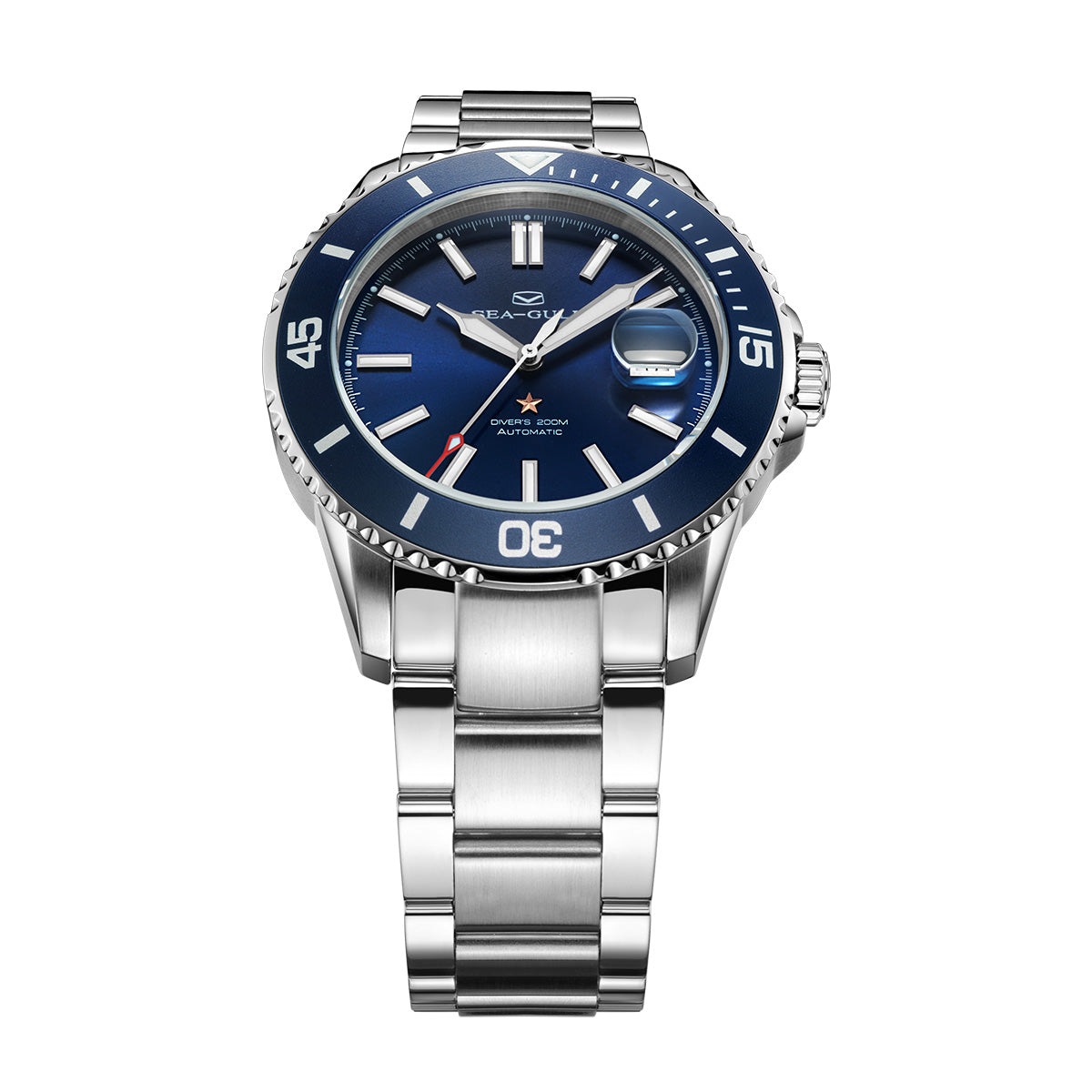 Océan 200m Étanche Date Loupe Plongée 44mm
