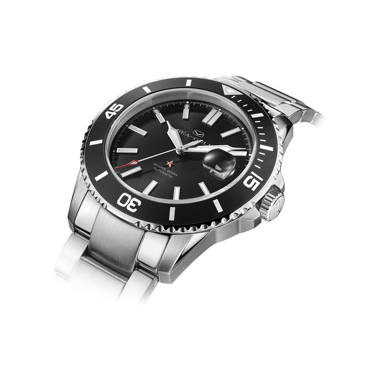 Océan 200m Étanche Date Loupe Plongée 44mm