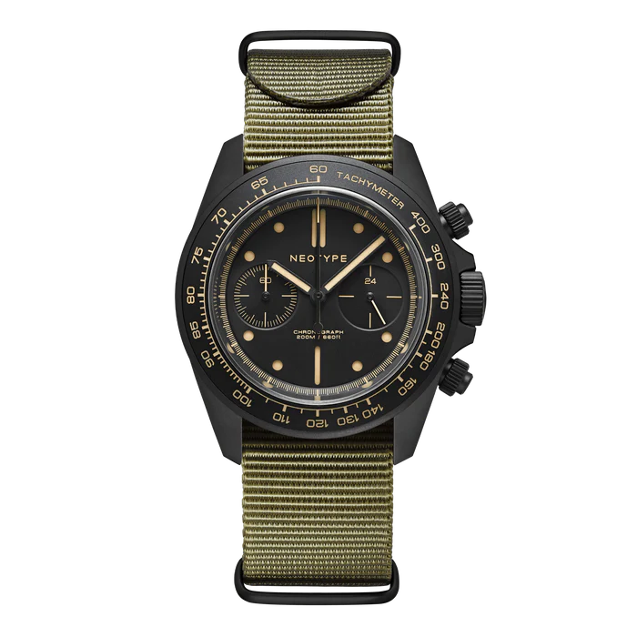 LM02 Type C PVD Noir - Cadran noir + Old Radium