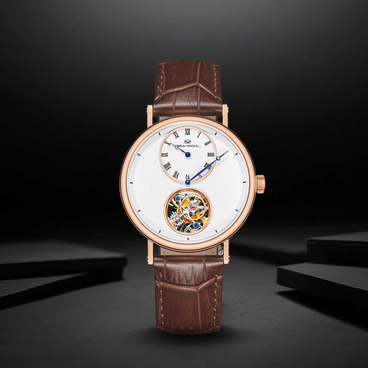 Artisan Patrimoine Maître Artisan Émail Régulateur Excentrique Tourbillon 39mm