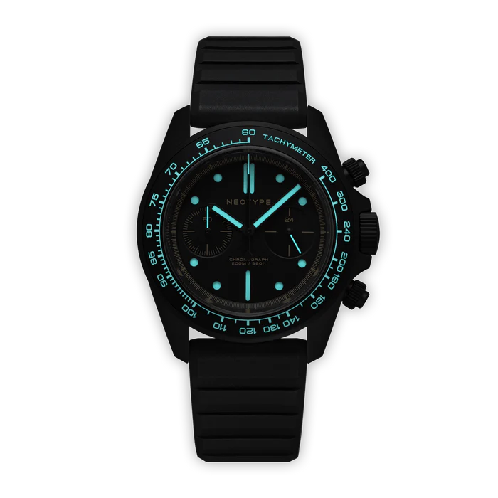 LM02 Type C PVD Noir - Cadran noir + Old Radium