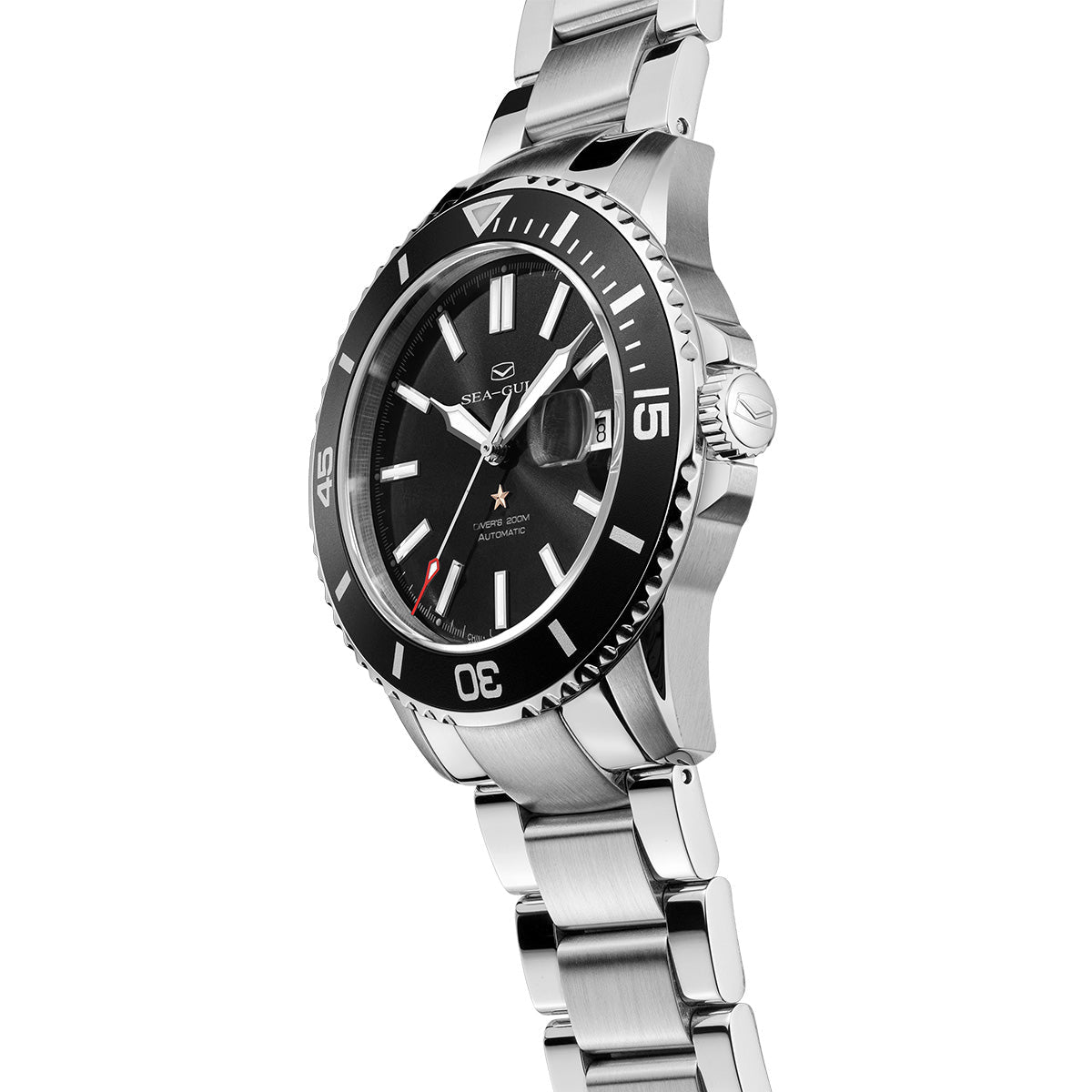 Océan 200m Étanche Date Loupe Plongée 44mm