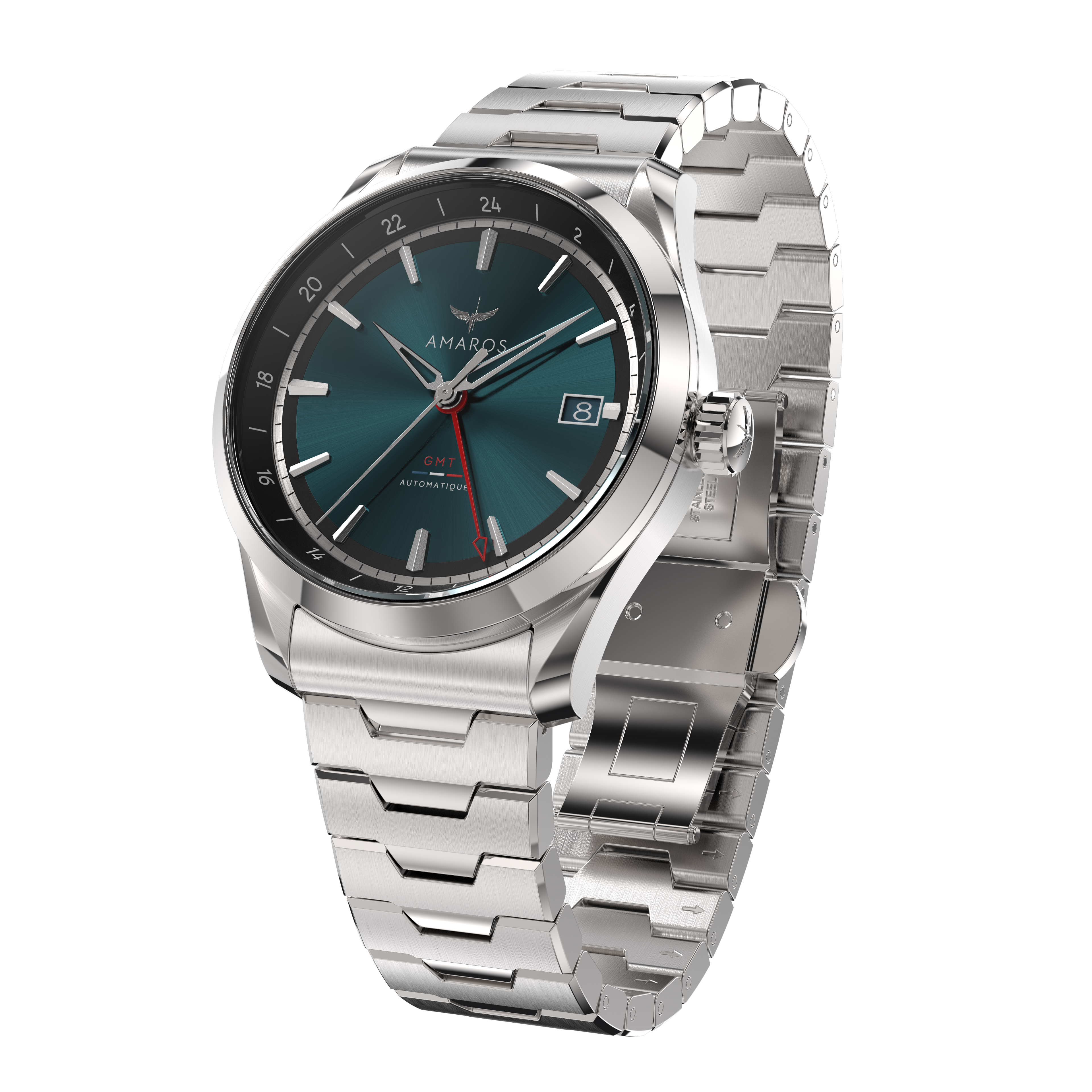The Odyssey - Automatic GMT Watch - Emerald Green 