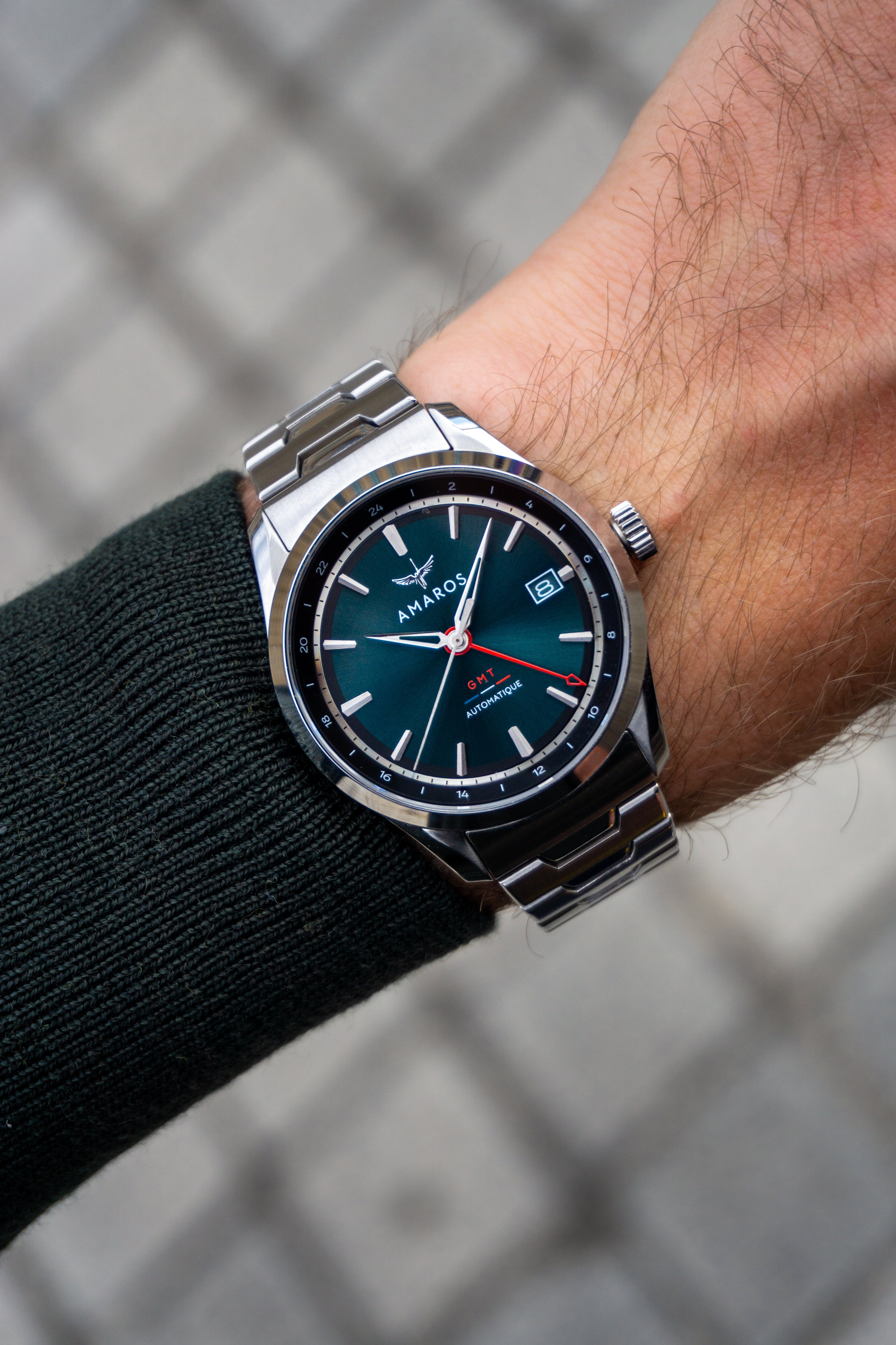 The Odyssey - Automatic GMT Watch - Emerald Green 