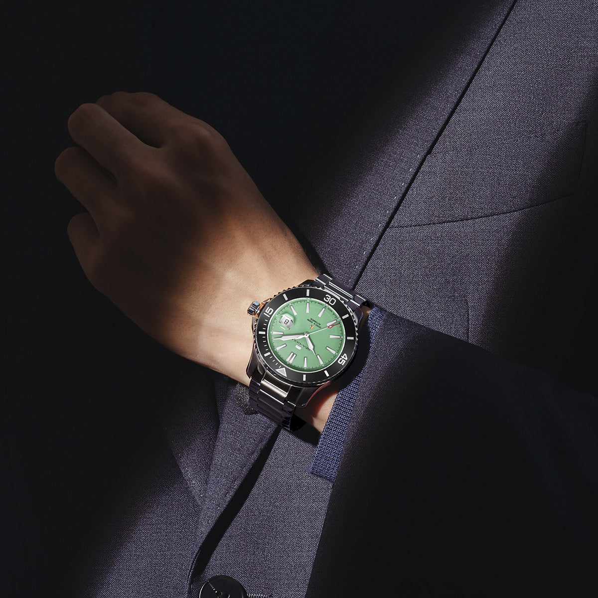 Océan 200m Étanche Cadran Mat Plongée 44mm