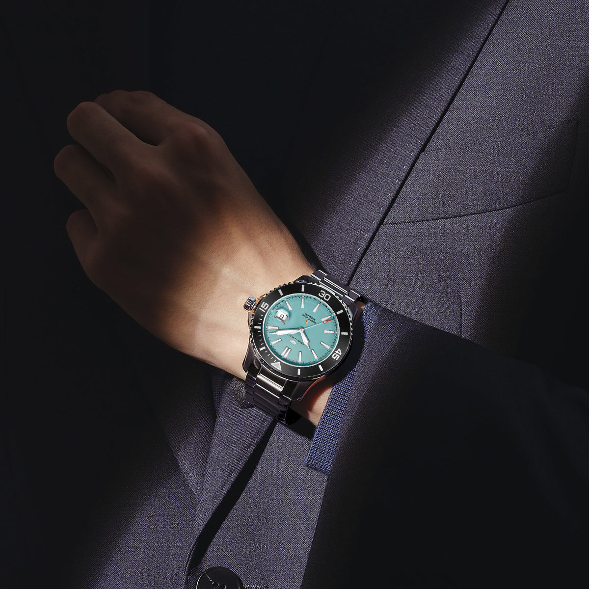 Océan 200m Étanche Cadran Mat Plongée 44mm