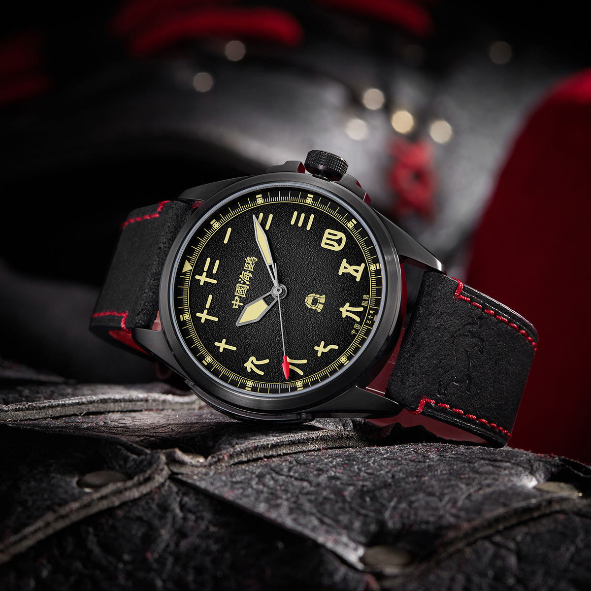 Dynastie Qin "Guerrier Noir" Style Chinois 43mm