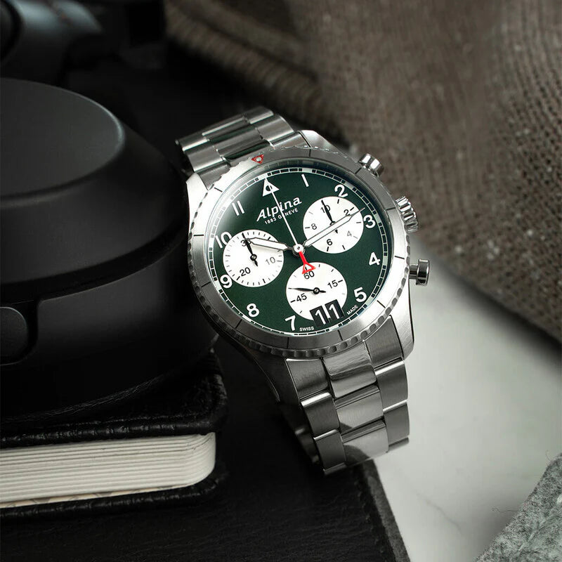 Alpina STARTIMER  Pilot Quartz Chronograph Big Date 41mm