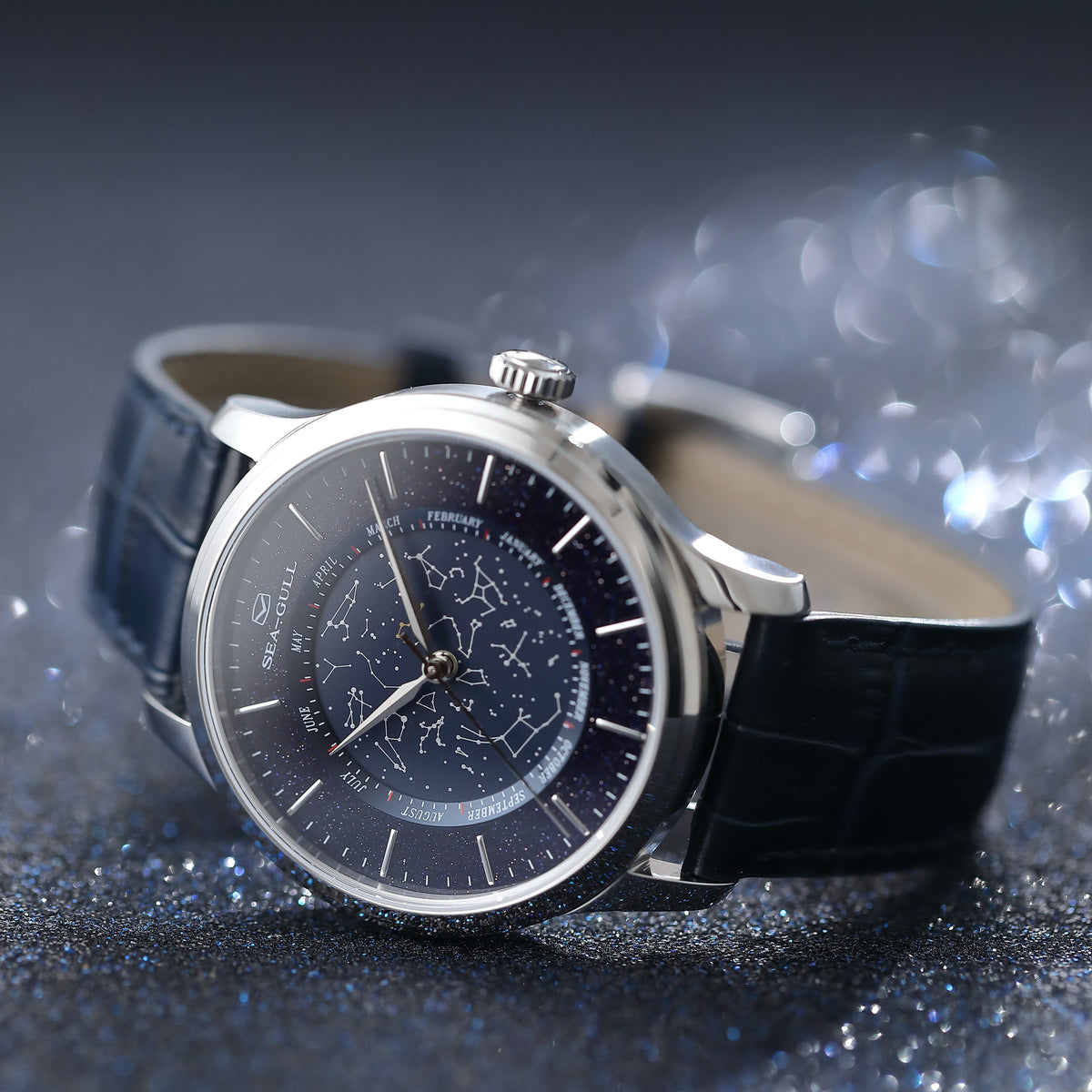Astronomie Chinoise Pierre d'Or Scintillante Complication 41mm
