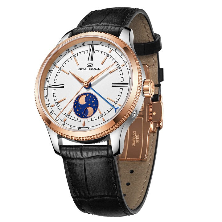 Double Hémisphère Lune Calendrier Habillée 41mm