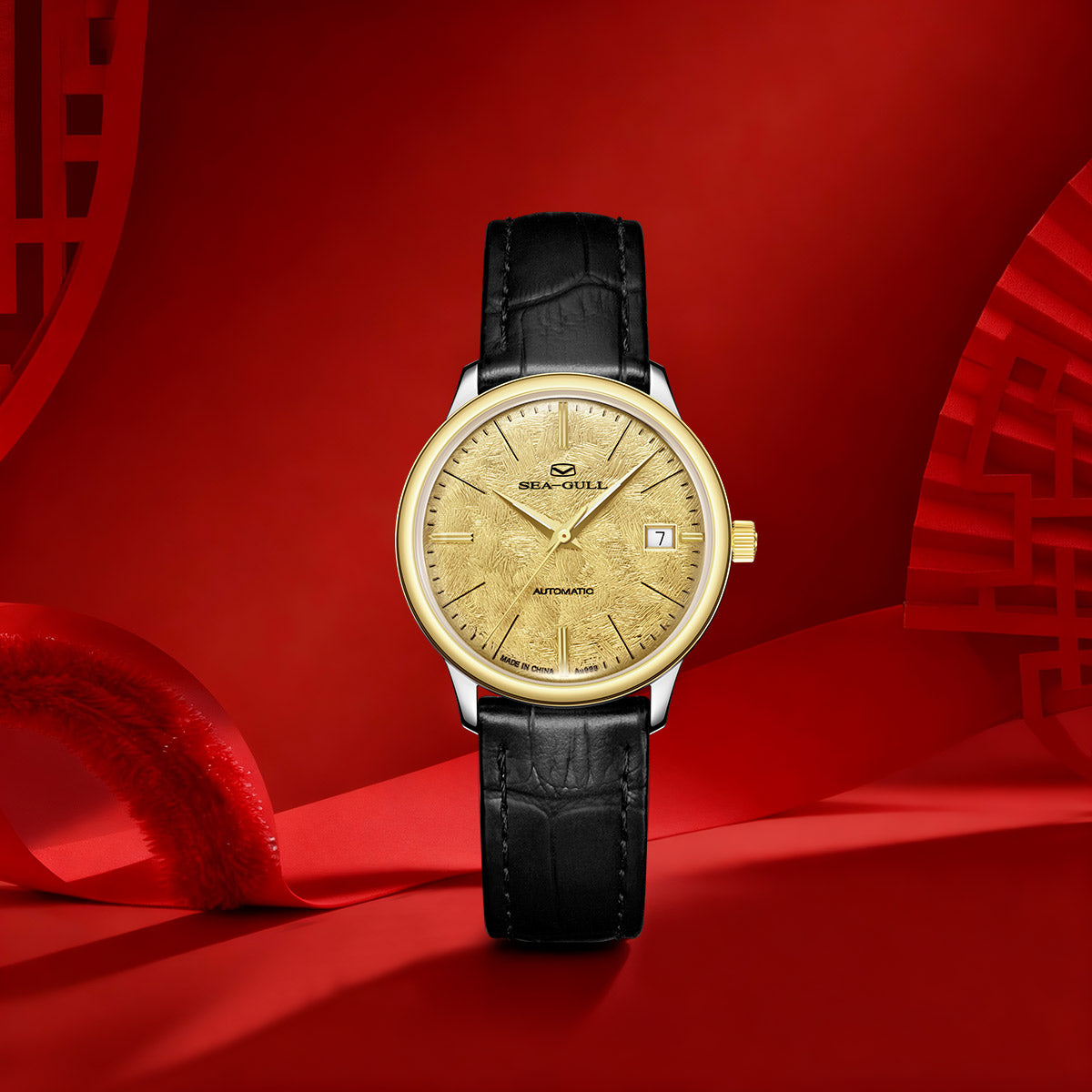 Ultra-fin Couple Or 18K Calendrier 42mm/36mm