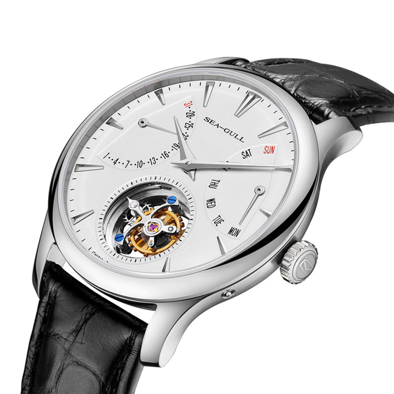 Artisan Patrimoine Multifonction Jour-Date Calendrier Excentrique Tourbillon 41mm